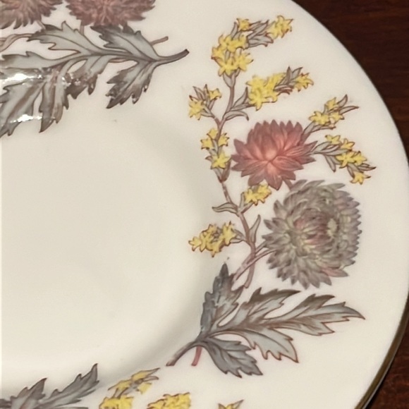 Vintage Wedgwood Lichfield Demitasse Cup & Saucer Bone China England Discont'd - Picture 12 of 15